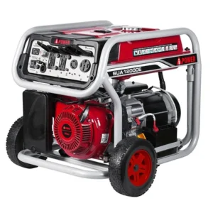 A-iPower 12000 Watt Portable Gas Powered Generator with Electric Start and Wheel Kits.