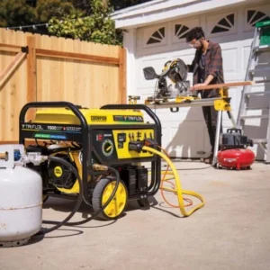 Champion 11,500/9,200-Watt Tri-Fuel Home Backup Portable Generators.
