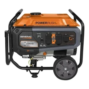 Generac GP Series GP3600 Gasoline-Powered Portables Generators with Recoil Pull Start 7721 – 3,600/4,500W, 120V