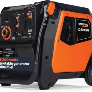 Generac iQ5200 5200W Dual Fuel Portable Inverter Generators.