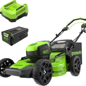 Greenworks 80V 21″ Cordless Self-Propelled Lawn Mowers.