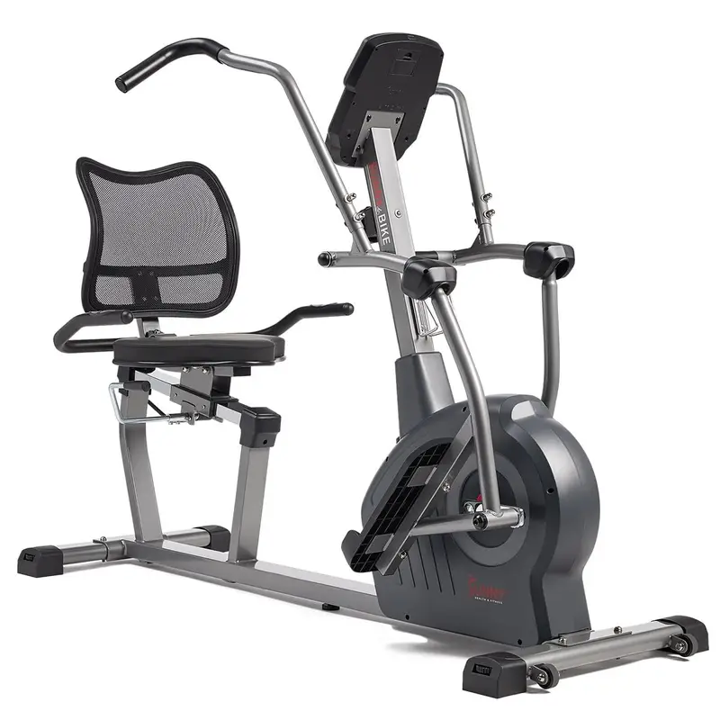 Sunny Health & Fitness Comfy Recumbent Cross Trainer Recumbent Elliptical Bikes. - Image 4