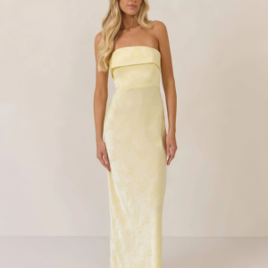 park & fifth clothing co Devon Dress Jacquard Full Length Bridesmaid Dress