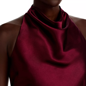 Aqua Women’s Draped Halter Gown