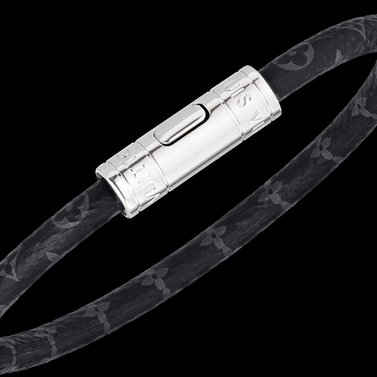 LOUIS VUITTON Keep It Bracelet Monogram Eclipse Monogram Eclipse Canvas