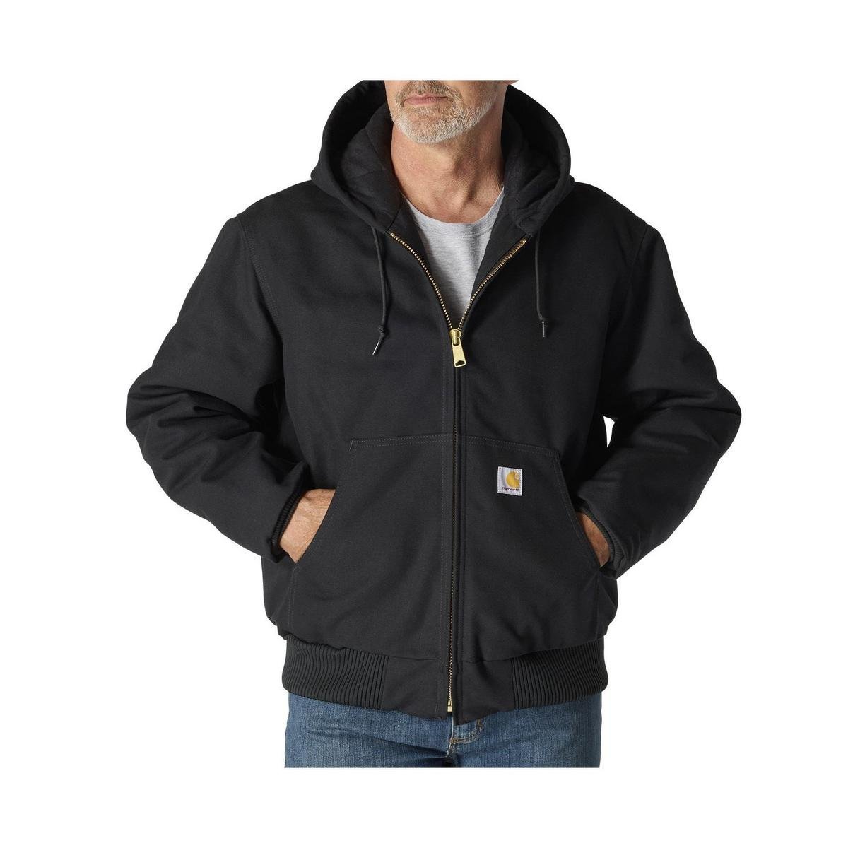 Carhartt Men’s Flannel Lined Loose Fit Firm Duck Active Jacket