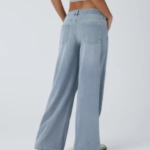 Halara Flex Baggy Jeans women's low rise with button and zipper