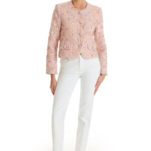Women’s white house black market Shimmery Tweed Jacket in Pink