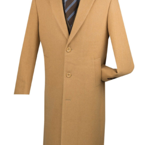 Men’s vinci Full Length Wool & Cashmere Overcoat