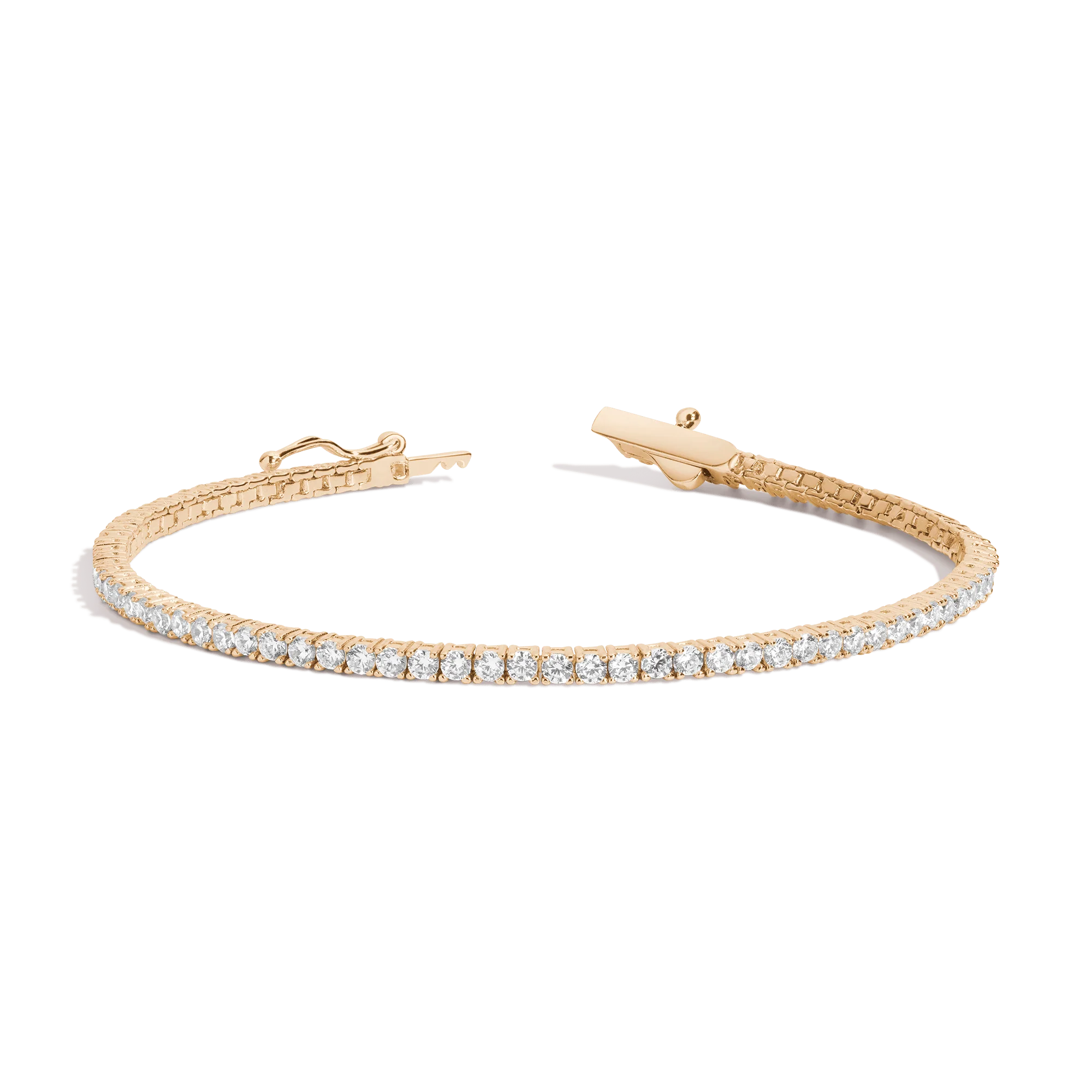 Aurate Lab Grown White Sapphire Tennis Bracelet
