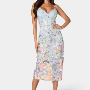 Bebe Women’s Floral Embroidered Midi Dress