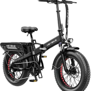 Heybike Fat Tire Mountain Electric Bikes, 1200 W, 45 Miles, 1~3 Pedal Assist, Greys