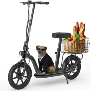 Hiboy MAX Pro Electric Scooter, 46.6 Mi Long Range, 22 MPH Power by 650W MAX Motor, 11” Pneumatic Tires, Split Hub Design, Dual Suspensions, 265lbs MAX Load, Commuting Electric Scooters for Adults