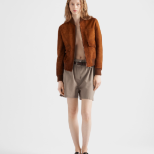 Arthur Faux Suede Relaxed Fit Bomber Jacket