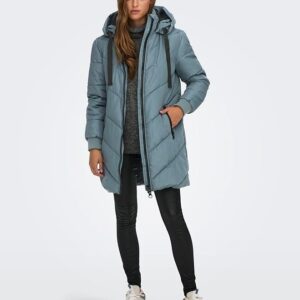 JDY Damen JDYSKYLAR Padded HOOD JACKET