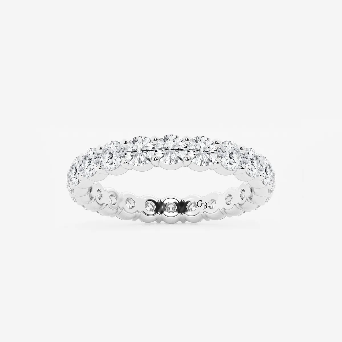 Women’s quince Lab Grown Diamond Single Shared Prong Eternity Band Rings
